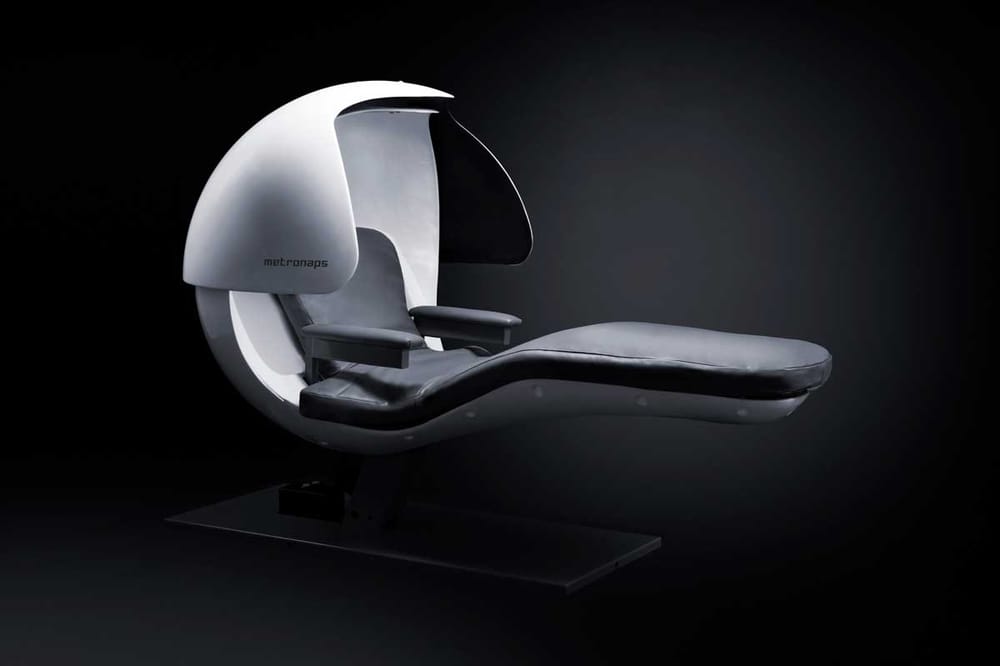 MetroNaps EnergyPod nap pod, side view